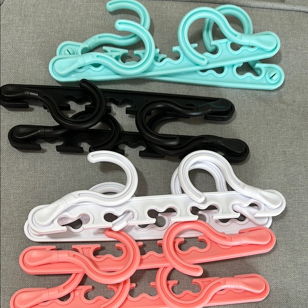 Set of Multi-Color Plastic Hangers